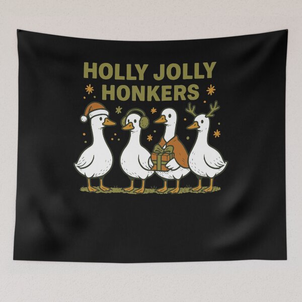 Item preview, Christmas Goose Holly Jolly Honkers Funny Xmas designed and sold by LuminOrb.