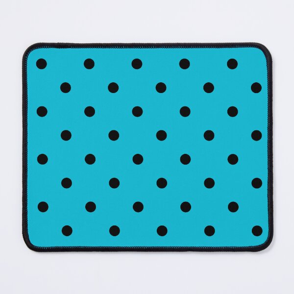 Item preview, Aqua Blue and Black Polka dots designed and sold by POLKAIWERX.