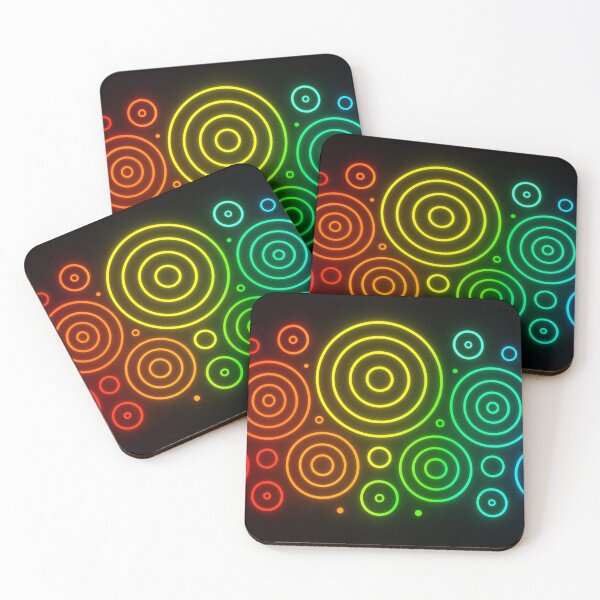 Item preview, Neon circles in perfect symmetry designed and sold by Sigtrix.
