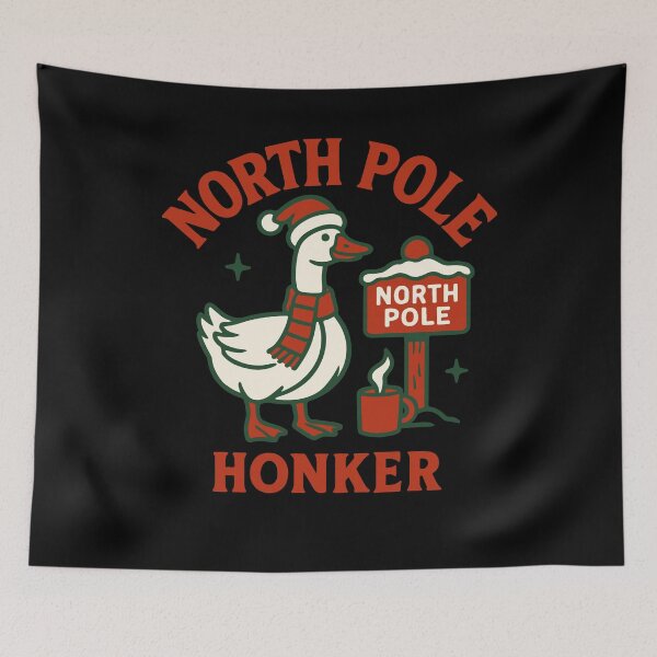 Item preview, Funny Goose Christmas Santa North Pole Honker designed and sold by LuminOrb.