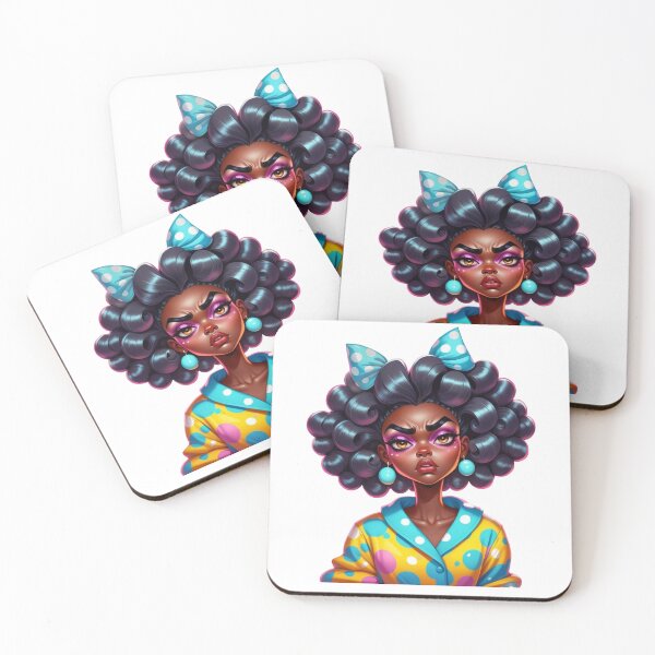 Item preview, Done With Everything – Moody Afro Queen Art designed and sold by Lulunza.