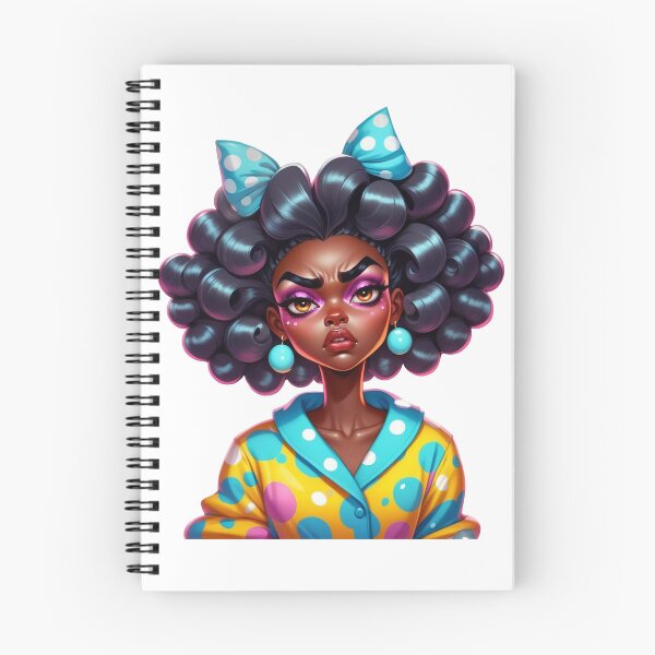 Item preview, Done With Everything – Moody Afro Queen Art designed and sold by Lulunza.