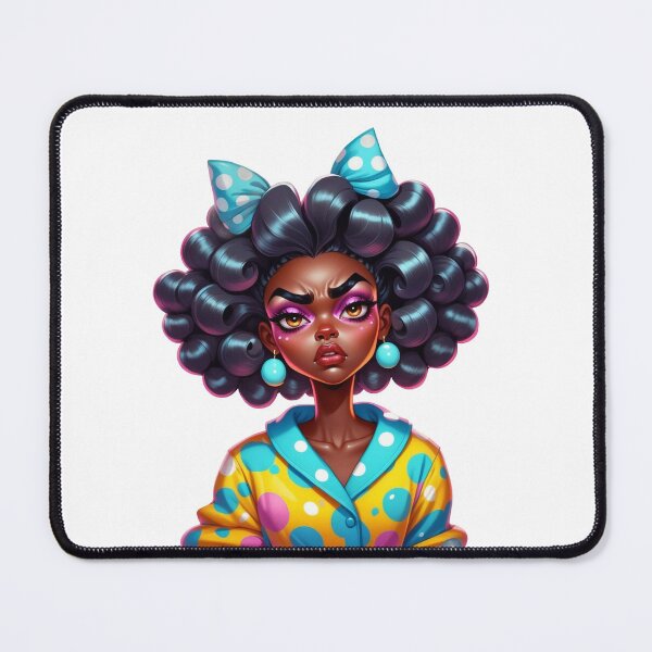 Item preview, Done With Everything – Moody Afro Queen Art designed and sold by Lulunza.