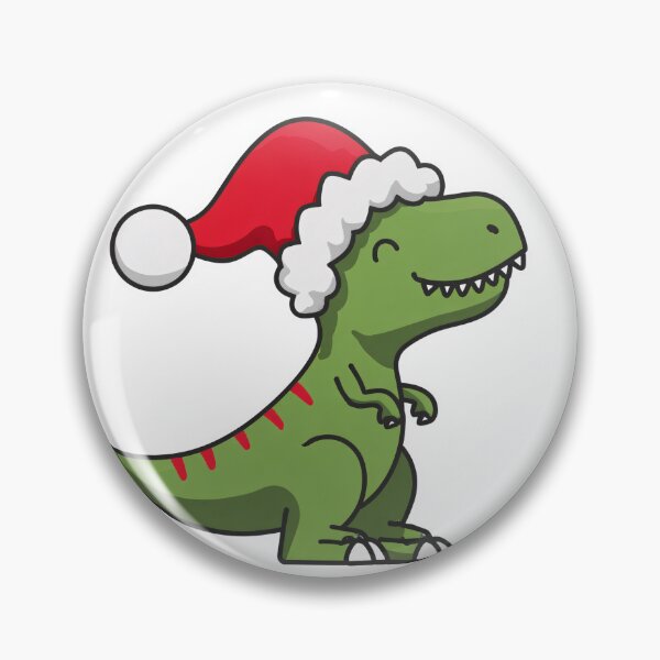 Item preview, Cute Christmas T-Rex in Santa Hat designed and sold by SleekLineSketches.