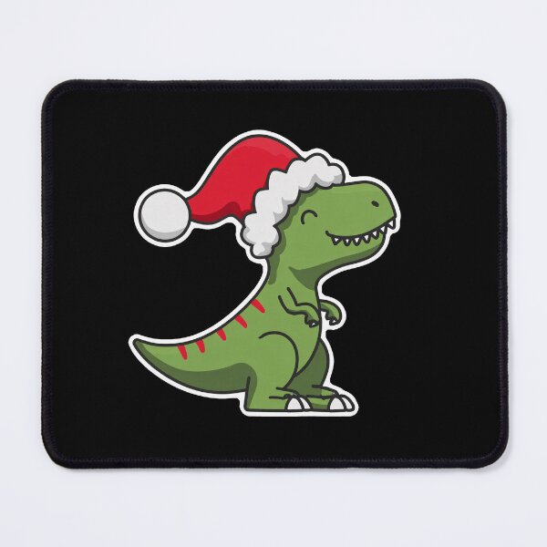 Item preview, Cute Christmas T-Rex in Santa Hat designed and sold by SleekLineSketches.