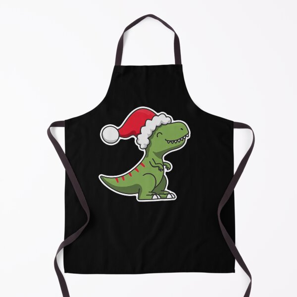 Item preview, Cute Christmas T-Rex in Santa Hat designed and sold by SleekLineSketches.