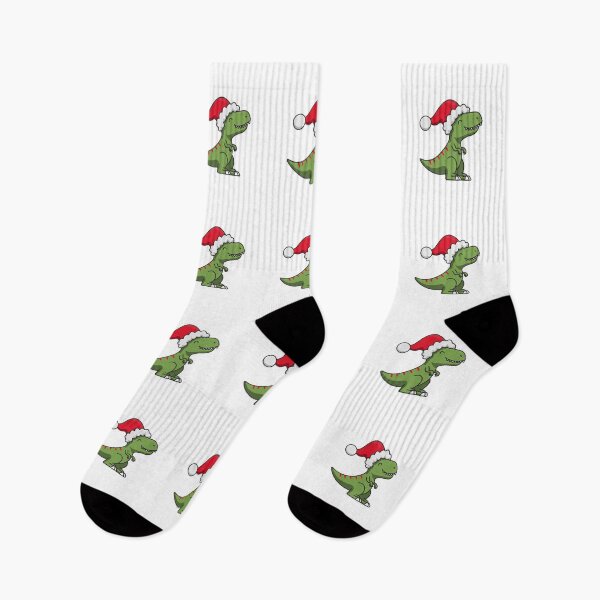 Item preview, Cute Christmas T-Rex in Santa Hat designed and sold by SleekLineSketches.