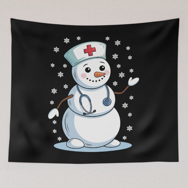 Item preview, Nurse Snowman Nurse Christmas designed and sold by tearbytea.