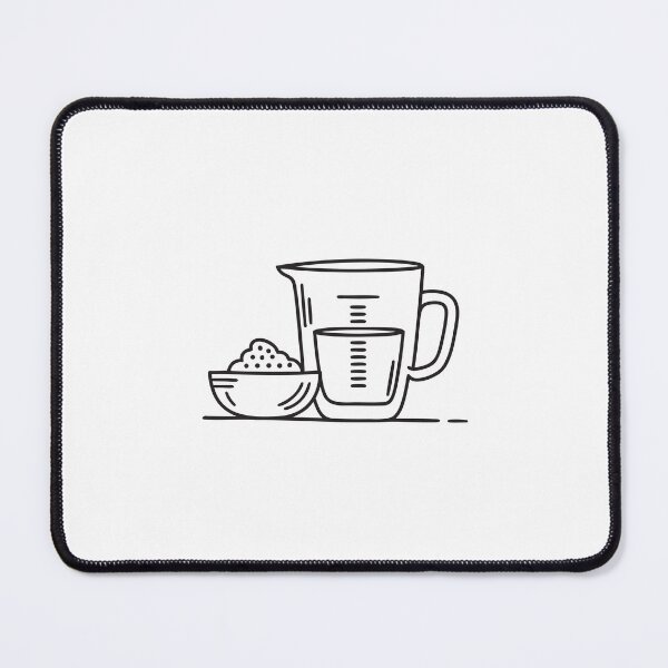 Item preview, A tapioca beside a measuring cup during dessert preparation designed and sold by rasagamastore.