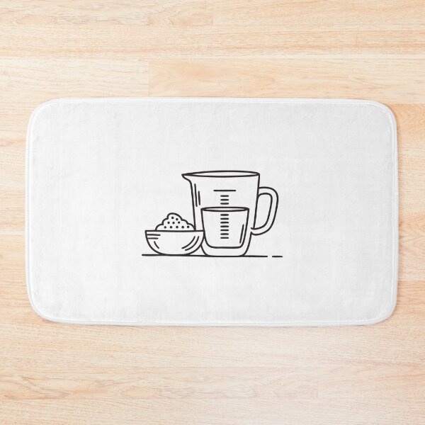 Item preview, A tapioca beside a measuring cup during dessert preparation designed and sold by rasagamastore.