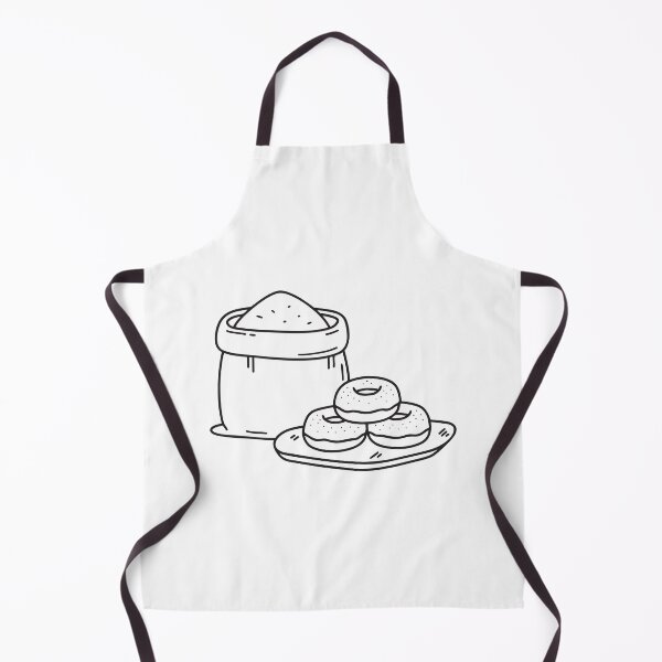 Item preview, A tapioca flour sack beside freshly fried donuts on a wire rack designed and sold by rasagamastore.