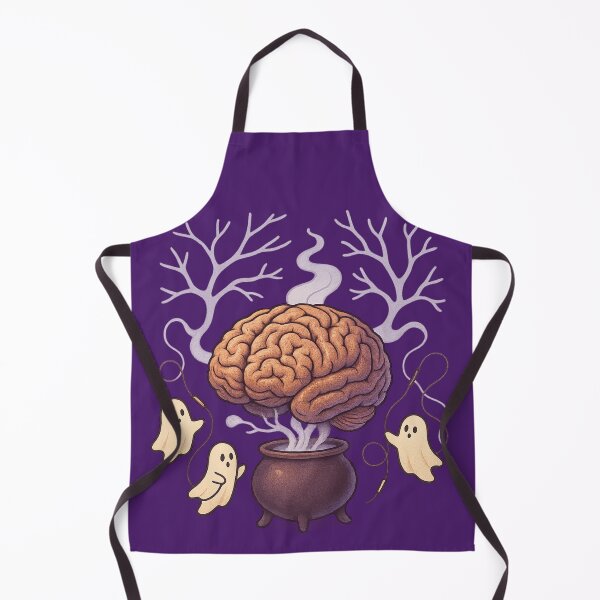 Item preview, Cortex & Cauldron - Brain Over Witchy Pot (Neuro Boo Crew) designed and sold by I AM BRO.