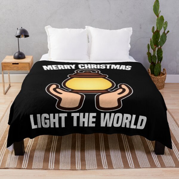 Item preview, MERRY CHRISTMAS - LIGHT THE WORLD designed and sold by KEF Custom.