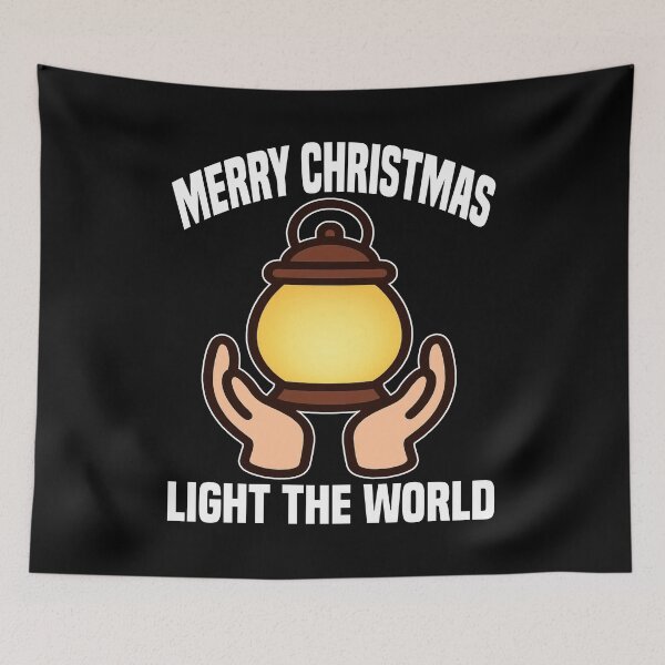 Item preview, MERRY CHRISTMAS - LIGHT THE WORLD designed and sold by KEF Custom.