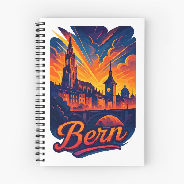 Item preview, Bern city Switzerland silhouette artistic gift designed and sold by Pineapple-Tree.