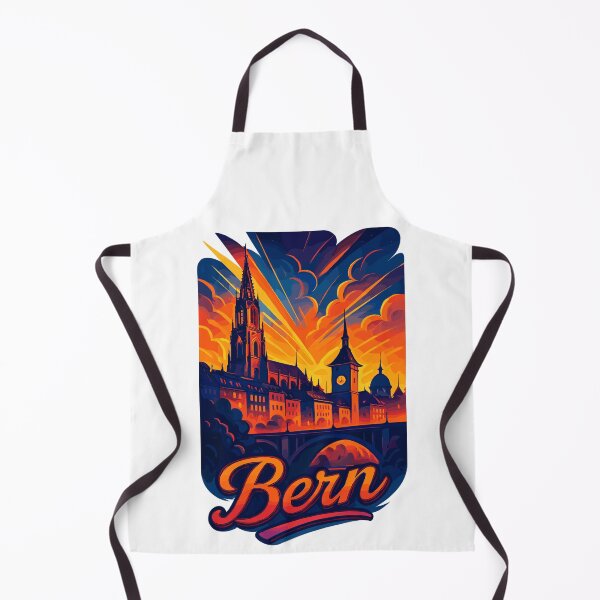 Item preview, Bern city Switzerland silhouette artistic gift designed and sold by Pineapple-Tree.