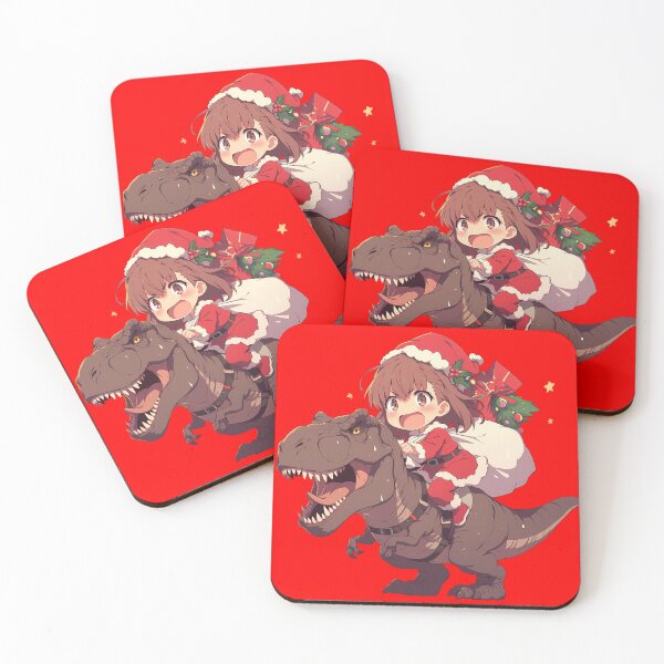 Item preview, Shokuhou Misaki Christmas Dinosaur Glamour A Certain Scientific Railgun Anime Chibi Style designed and sold by TorbenKuhano.