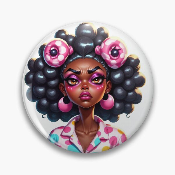 Item preview, Don’t Even Start – Afro Girl Bad Mood Look designed and sold by Lulunza.