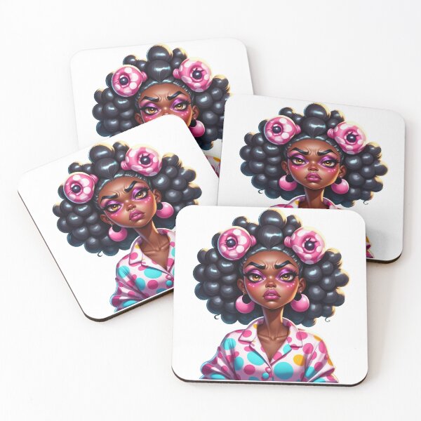 Item preview, Don’t Even Start – Afro Girl Bad Mood Look designed and sold by Lulunza.