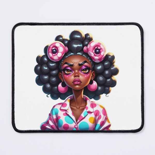 Item preview, Don’t Even Start – Afro Girl Bad Mood Look designed and sold by Lulunza.