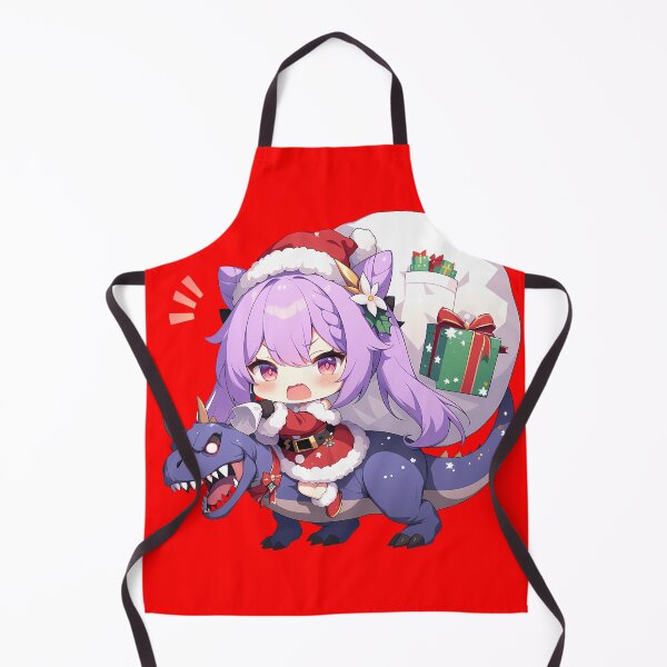 Item preview, Keqing Christmas Ride On Dinosaur Genshin Impact Game Anime designed and sold by TorbenKuhano.