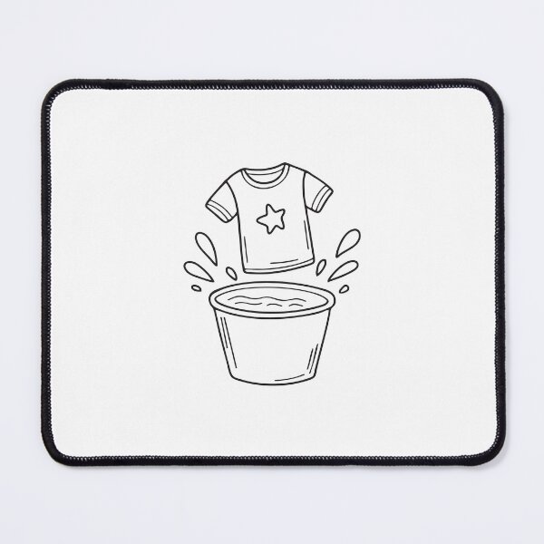 Item preview, A T-shirt floating in a washing bucket during rinse designed and sold by rasagamastore.