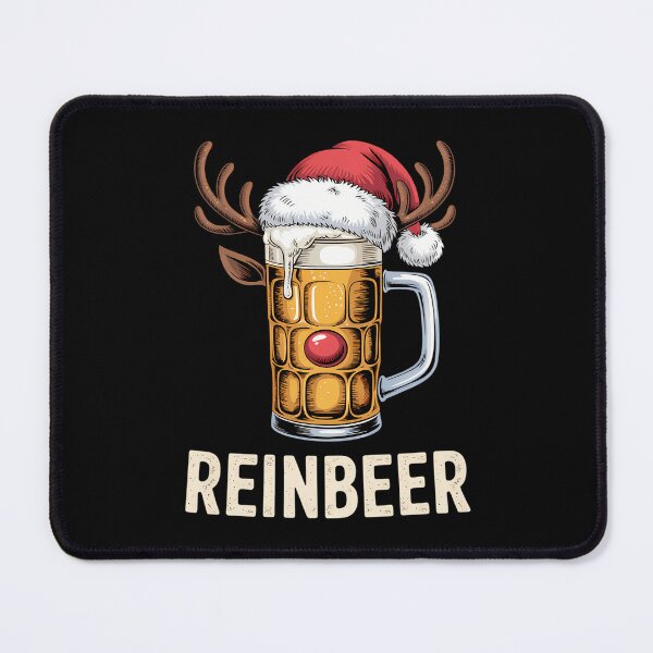 Item preview, Reinbeer Santa Funny Reindeer Christmas Xmas designed and sold by tearbytea.