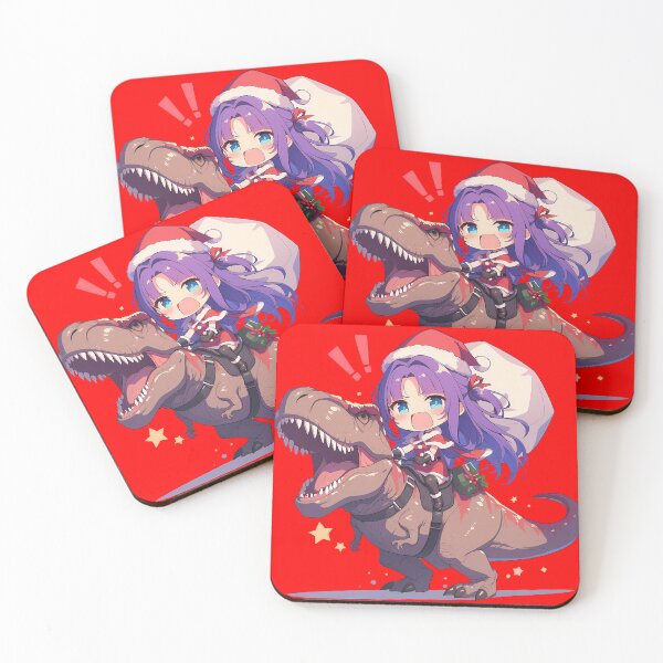 Item preview, Qiqi Adorable Santa Dinosaur Christmas Genshin Impact Game designed and sold by TorbenKuhano.