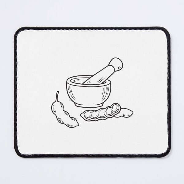 Item preview, Tamarinds pod split open beside a mortar and pestle designed and sold by rasagamastore.