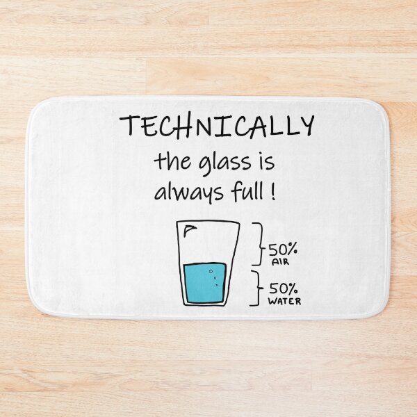 Item preview, Technically the Glass is Always Full – Funny Science / Chemistry Pun Shirt, Nerd Gift designed and sold by sciencefacts.