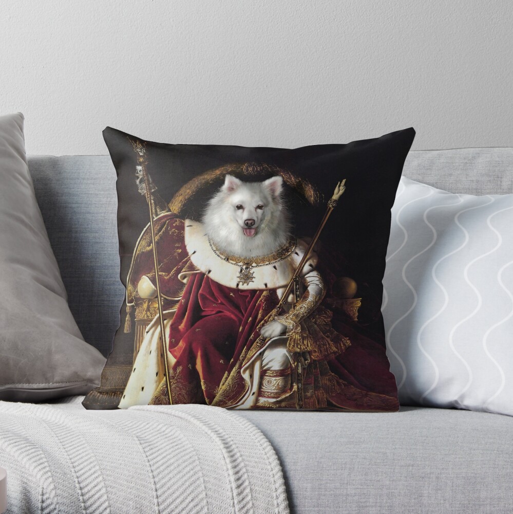 Dog Portrait - Napoleon Throw Pillow