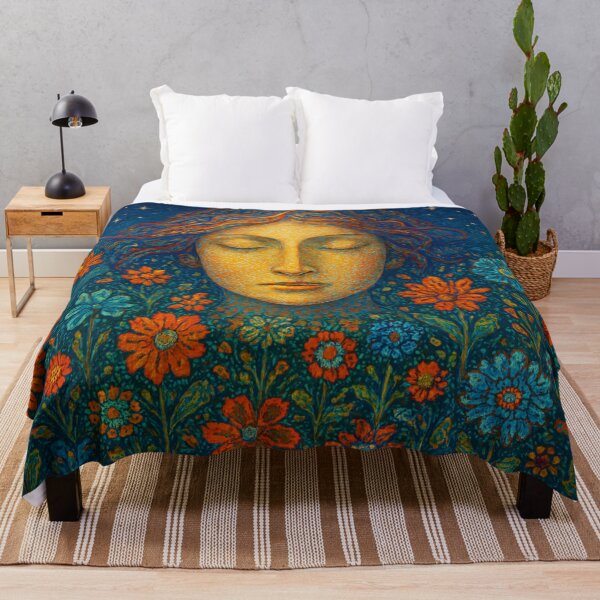Item preview, Heavenly face over flowers designed and sold by Sigtrix.