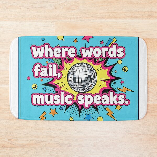 Item preview, Where words fail, music speaks designed and sold by Gnfree.