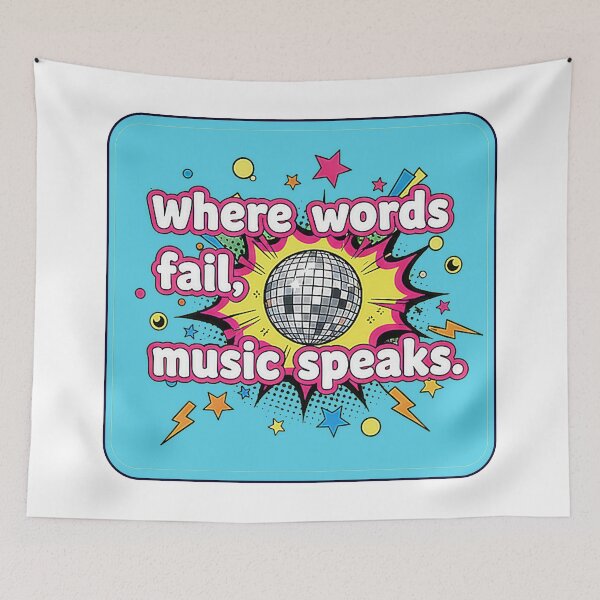 Item preview, Where words fail, music speaks designed and sold by Gnfree.