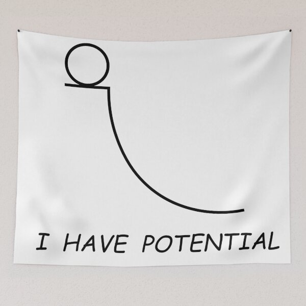 Item preview, I Have Potential – Funny Math & Physics Pun Shirt, Science / STEM Gift designed and sold by sciencefacts.