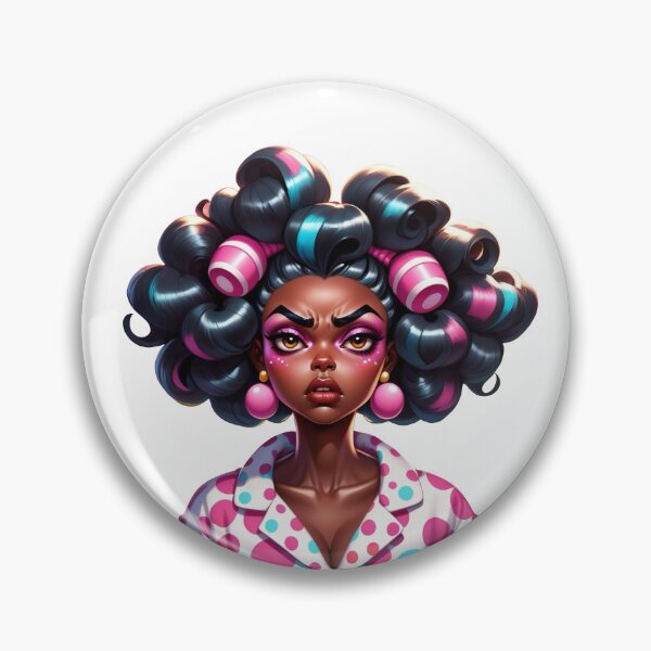 Item preview, I’m Not Impressed – Funny Afro Expression designed and sold by Lulunza.