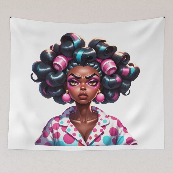 Item preview, I’m Not Impressed – Funny Afro Expression designed and sold by Lulunza.