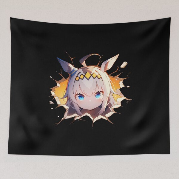 Item preview, Oguri Cap Uma Musume Pretty Derby Chibi Peeking Anime designed and sold by TorbenKuhano.