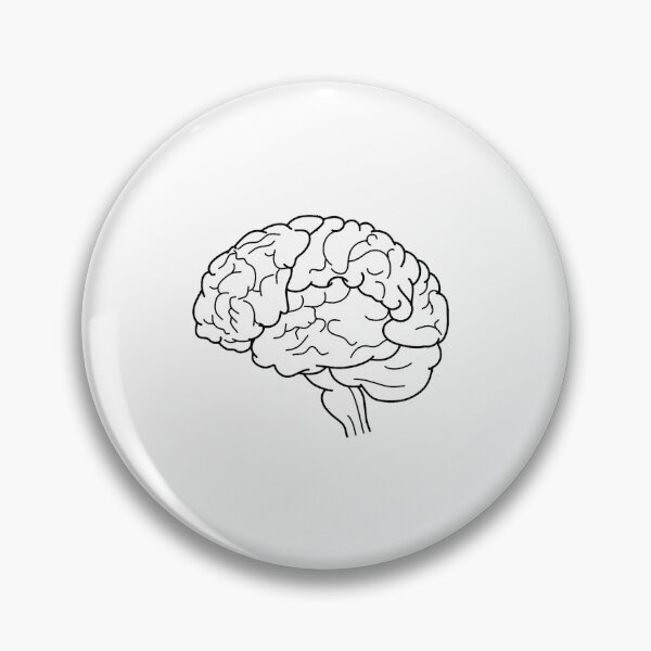 Item preview, Brain Sketch – Anatomy & Biology Poster, Educational Science Art, Genius Gift designed and sold by sciencefacts.