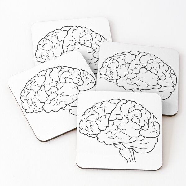 Item preview, Brain Sketch – Anatomy & Biology Poster, Educational Science Art, Genius Gift designed and sold by sciencefacts.