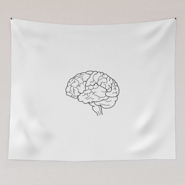 Item preview, Brain Sketch – Anatomy & Biology Poster, Educational Science Art, Genius Gift designed and sold by sciencefacts.