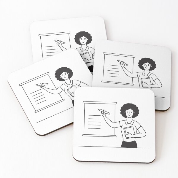 Item preview, A teacher writing on a whiteboard while hold book designed and sold by rasagamastore.