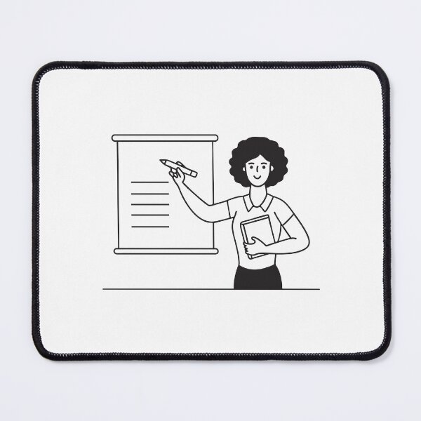 Item preview, A teacher writing on a whiteboard while hold book designed and sold by rasagamastore.