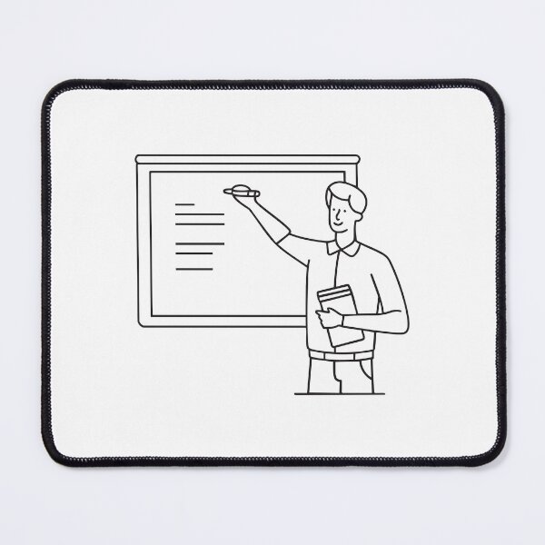 Item preview, A teacher writing on a whiteboard with marker while hold book designed and sold by rasagamastore.