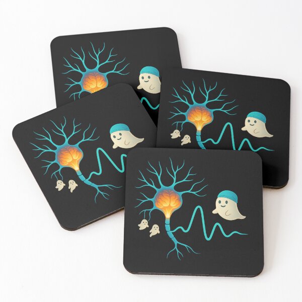 Item preview, Neuron Night Shift — Pumpkin Soma & ECG-Wave Axon designed and sold by I AM BRO.
