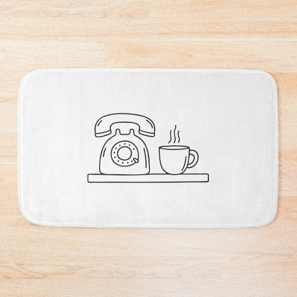 Item preview, A telephone ringing beside a cup of tea on a kitchen counter designed and sold by rasagamastore.