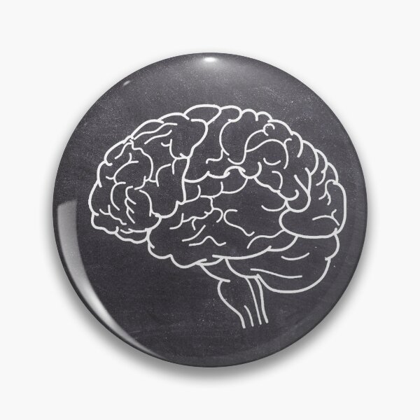 Item preview, Brain Sketch – Anatomy & Biology Poster, Educational Science Art, Genius Gift designed and sold by sciencefacts.