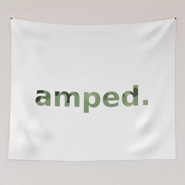 Item preview, amped. Camo Fill — Urban Street Style Text designed and sold by BadaBingBear.