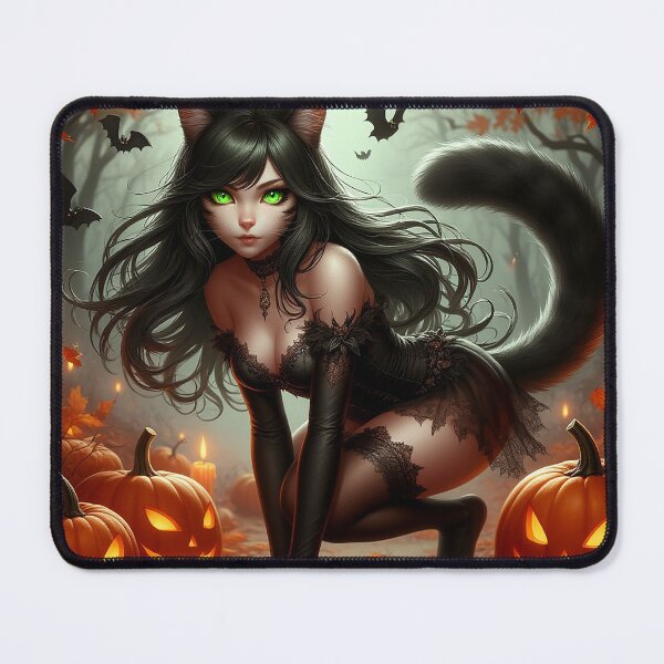 Item preview, Seductive Catgirl – Halloween Fantasy Charm designed and sold by AmetistLight.