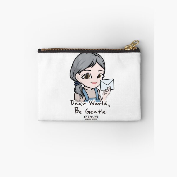 Item preview, Peaceful Kawaii "Dear World, Be Gentle" Design – Soft Girl Mindfulness Art & Kindness Message designed and sold by P-L-Sardines.